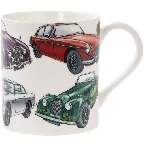 Classic Car Motive Fine China Mug - Boxed