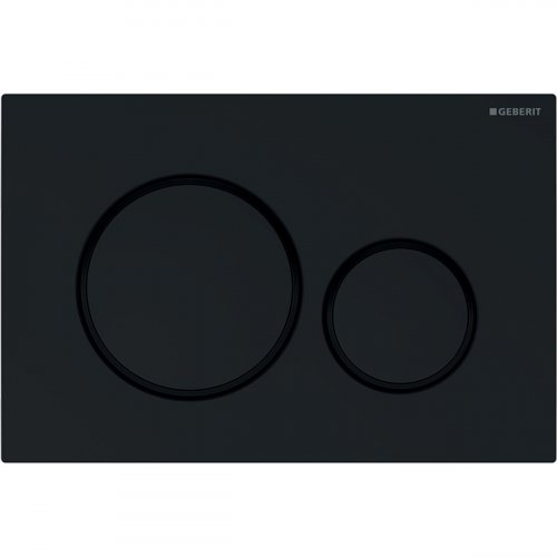 Geberit Sigma 20 Gloss Black/Matt Black/Gloss Black Dual Flush Plate