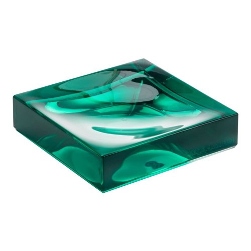 Kartell by Laufen Boxy Soap Dish - Emerald Green