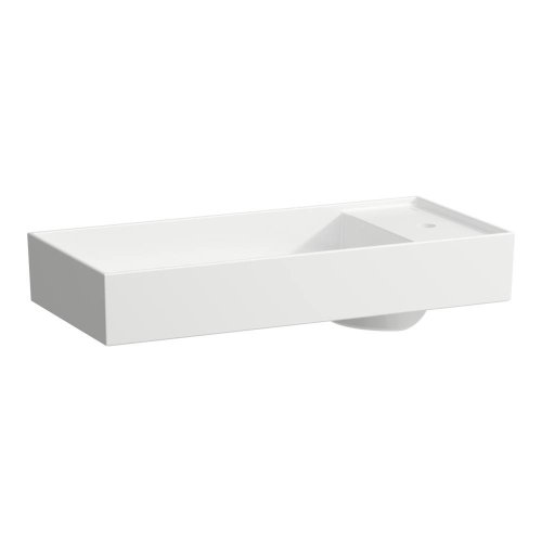 Kartell by Laufen 750mm SaphirKeramik Basin with Right Tap Bank - White LCC