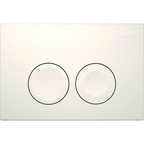 Geberit Delta 25 White Dual Flush Plate