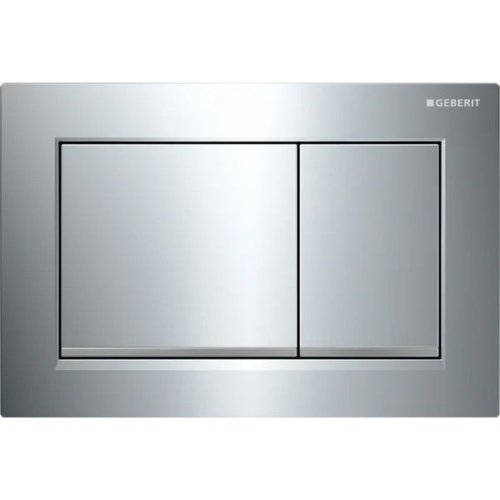 Geberit Omega 30 Gloss/Matt Chrome Dual Flush Plate