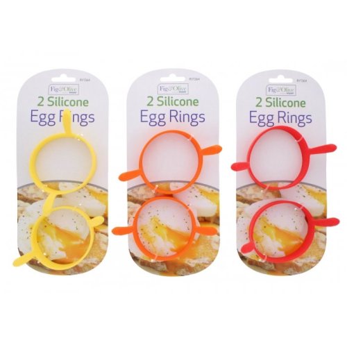 Fig&Olive 2 Piece Silicone Egg Rings - Assorted