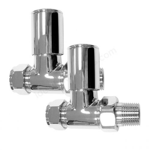 Essential 15mm Chrome Deluxe Straight Valve (Pair)