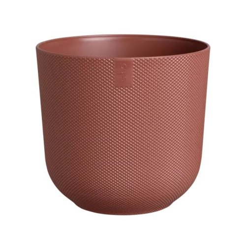 Elho Jazz Round 19cm Silky Red Plant Pot