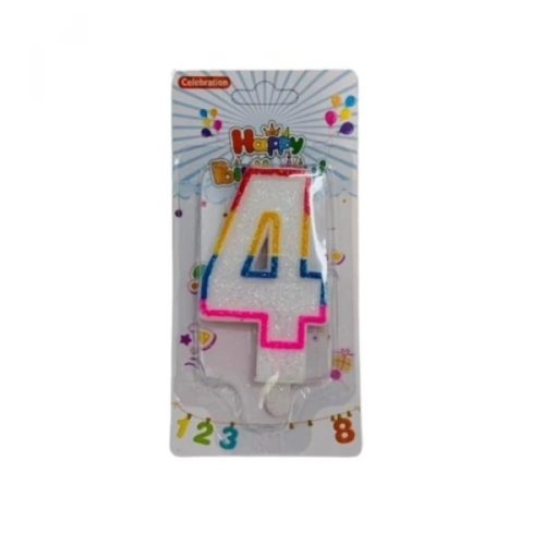 Celebration Birthday Candles - Age 4