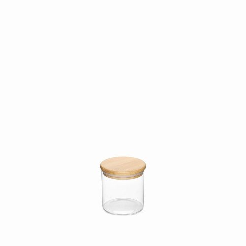 Jomafe Store&Care Round Glass Jar With Bamboo Lid - 500ml