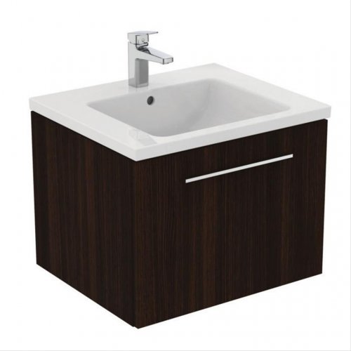 Ideal Standard i.life B Wall Hung 60cm 1 Drawer Coffee Oak Vanity Unit