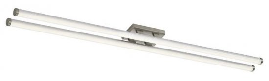 Dar Cuisine Twin LED Ceiling Flush 117cm Brushed Chrome