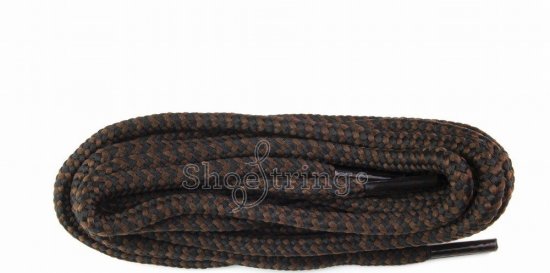 Shoe-String Hiking 150cm Black/Brown Dog-Tooth