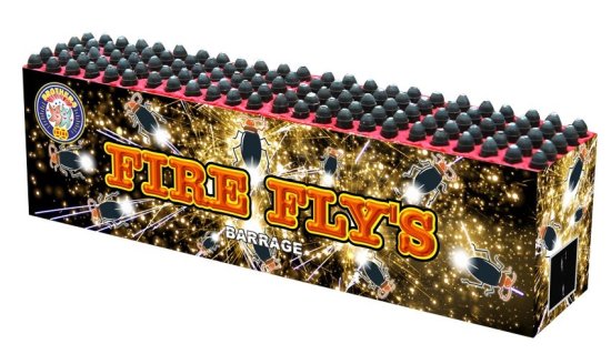 Brothers Pyrotechnics Fire Fly's 120 Shots Cake Barrage