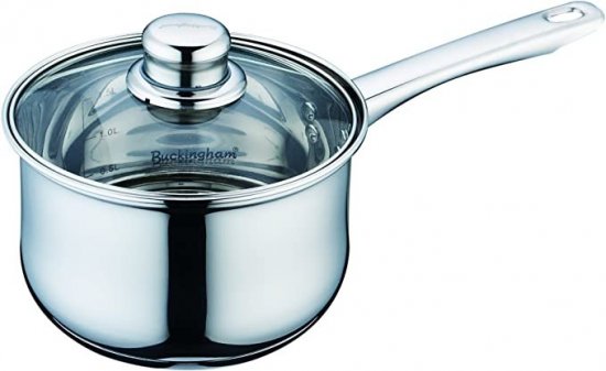 Buckingham 16cm Deep Saucepan with Glass Lid