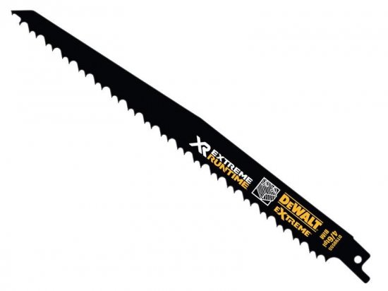 DeWalt XR Wood With Nails Reciprocating Blade 230mm 4/6 TPI Pack of 5