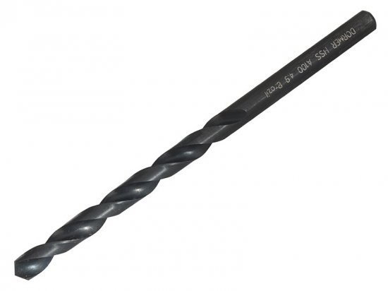 Dormer A100 HSS Jobber Drill Bit 4.90mm OL:86mm WL:52mm