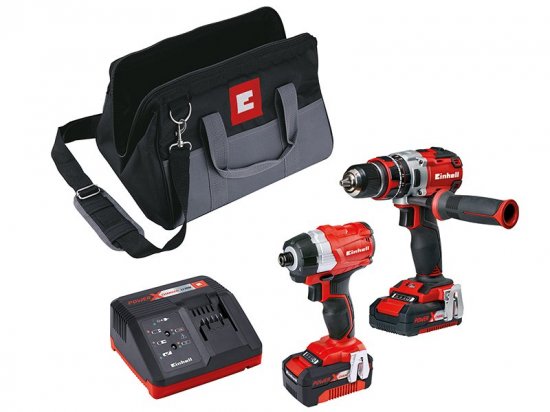 Einhell Power X-Change Brushless Twin Pack 18V 1 x 2.0Ah & 1 x 4.0Ah Li-ion