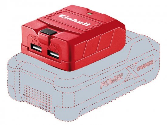 Einhell TE-CP 18 Li USB-Solo Power X-Change Battery Adaptor 18V Li-ion