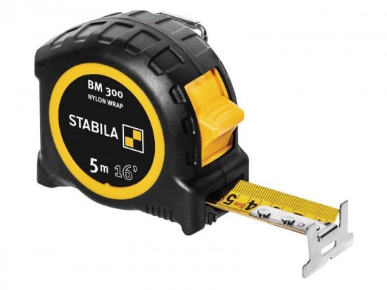 Stabila BM 300 Robust Pocket Tape 5m/16ft (Width 27mm)