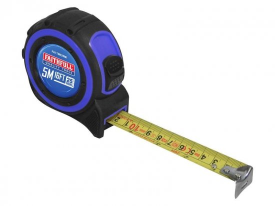 Faithfull Trade Tape Measure 5m/16ft (Width 25mm)