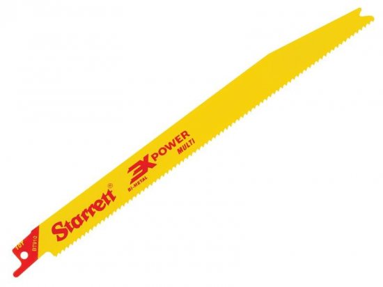 Starrett BT910-5 Bi-Metal Reciprocating Blade, Tapered 228mm 10 TPI (Pack 5)