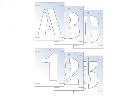 Scan Letter & Number Stencil Kit 100mm