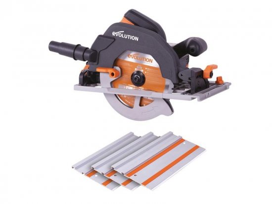 Evolution R185CCSX Circular Track Saw Kit 185mm 1600W 240V