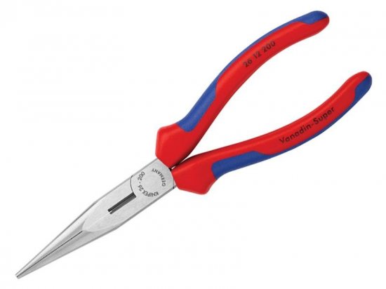 Knipex Snipe Nose Side Cutting Pliers (Stork Beak) Multi-Component Grip 200mm (8in)