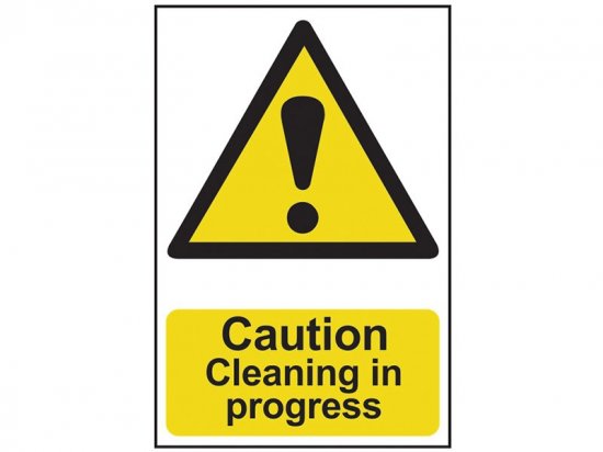 Scan PVC Sign 200 x 300mm - Caution Cleaning In Progress