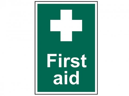 Scan PVC Sign 200 x 300mm - First Aid