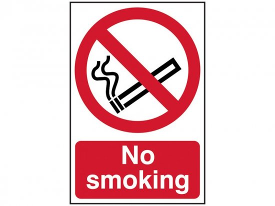 Scan PVC Sign 400 x 600mm - No Smoking