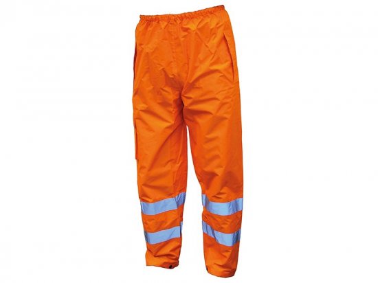 Scan Hi-Vis Orange Motorway Trousers - Various Sizes