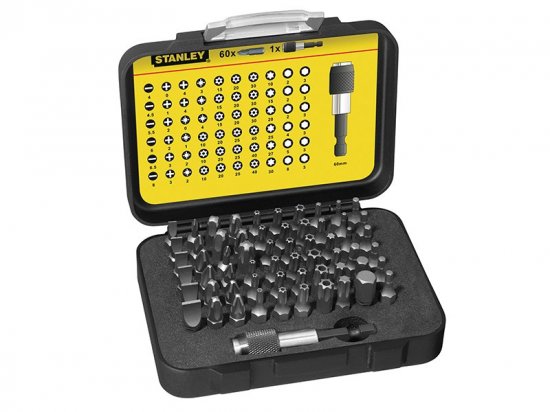 Stanley Tools Bit Set & Holder, 61 Piece