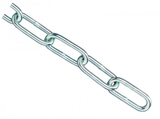 Faithfull Zinc Plated Chain 2.5mm x 2.5m - Max. Load 50kg