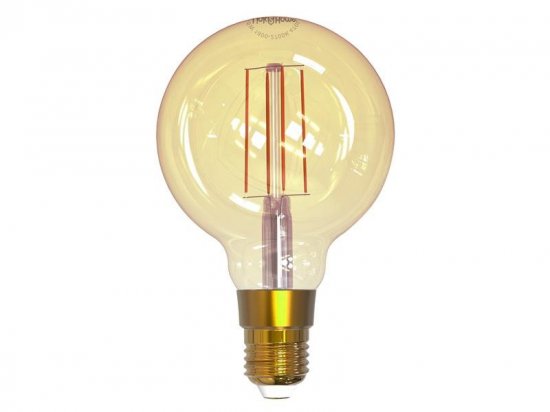 Link2Home Wi-Fi LED ES (E27) Balloon Filament Dimmable Bulb White 470lm 5.5W