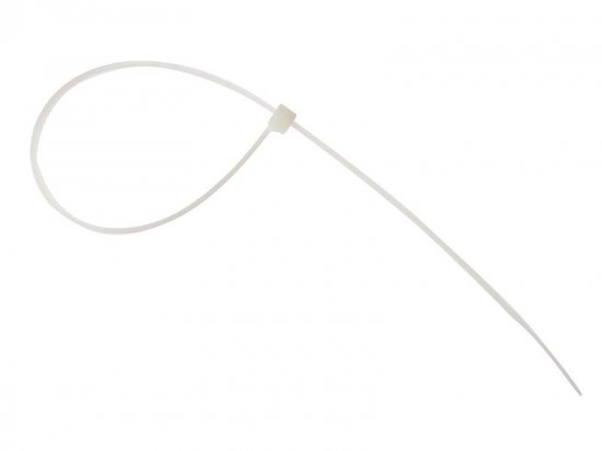 ForgeFix Cable Tie Natural/Clear 4.8 x 300mm (Bag of 100)
