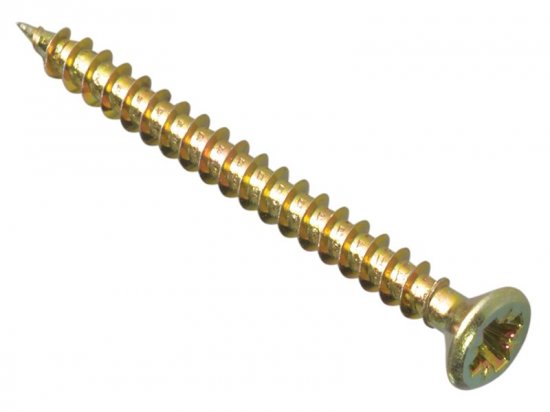 ForgeFix Multi-Purpose Pozi Compatible Screw CSK ST ZYP 3.5 x 50mm (Box of 200)