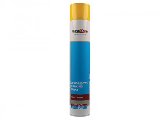 PlastiKote Trade Upside Down Marking Spray Paint Yellow 750ml