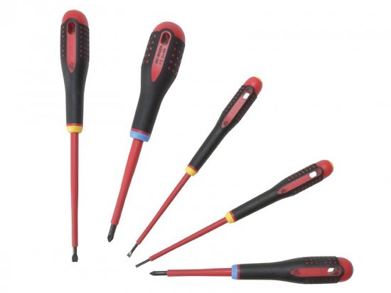 Bahco BE-9882S Insulated ERGO? Screwdriver Set 5 Piece