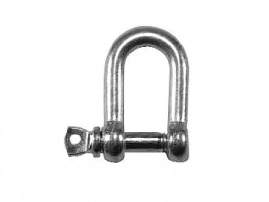 Faithfull D-Shackle Zinc Plated 6mm (Pack of 4)