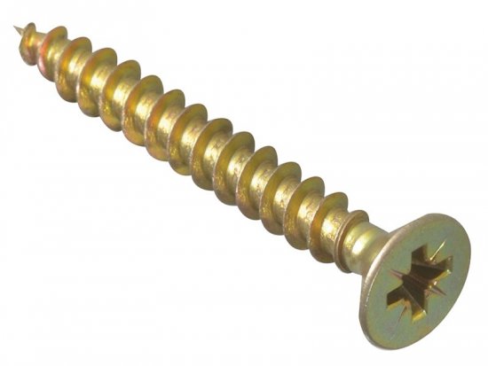 ForgeFix Multi-Purpose Pozi Compatible Screw CSK ST ZYP 5.0 x 45mm (Box of 200)