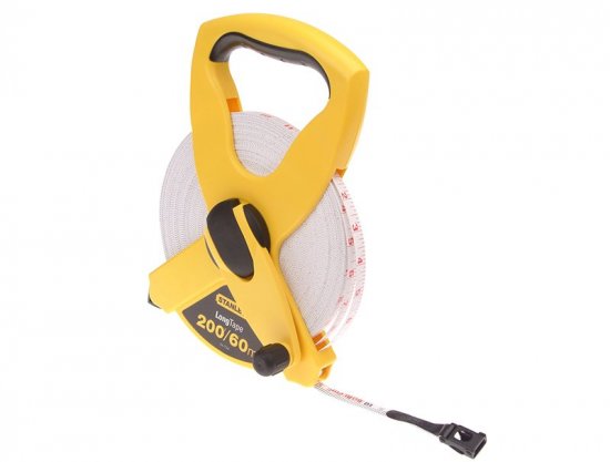 Stanley Tools Open Reel Fibreglass Tape 60m/200ft (Width 13mm)