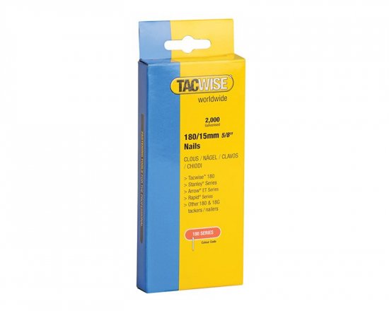 Tacwise 180 18 Gauge 15mm Nails (Pack of 2000)