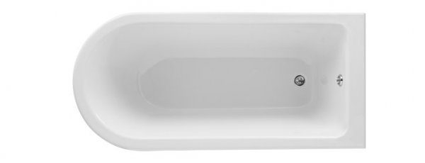 Bayswater White 1500mm Single End Free Standing Shower Bath