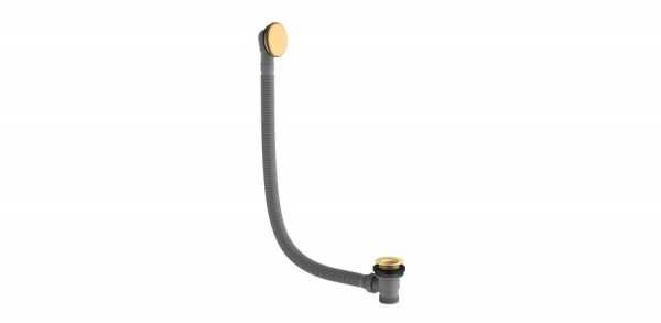 Britton Hoxton Brushed Brass Click Clack Bath Waste & Overflow