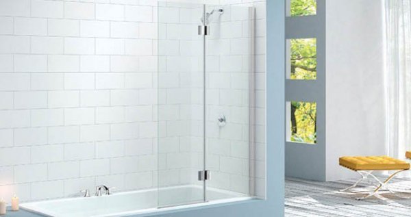 Merlyn Two Panel Hinged Bath Screen MB7