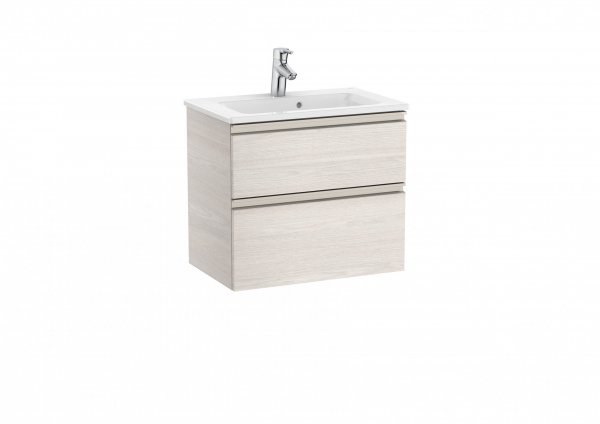 Roca The Gap Compact Nordic Ash 600mm 2 Drawer Vanity Unit with Basin