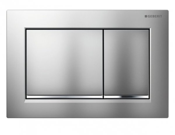 Geberit Omega 30 Gloss Chrome/Matt Chrome/Gloss Chrome Dual Flush Plate