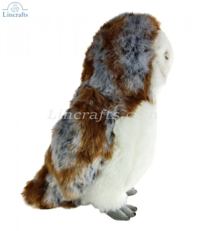 Soft Toy Bird. Barn Owl by Living Nature (28cm) AN358