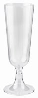 All Seasons Tableware 8pk Clear Plastic Champagne Glasses