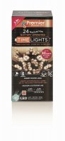Premier Decorations Timelights Battery Operated Multi-Action 24 LED - Warm White