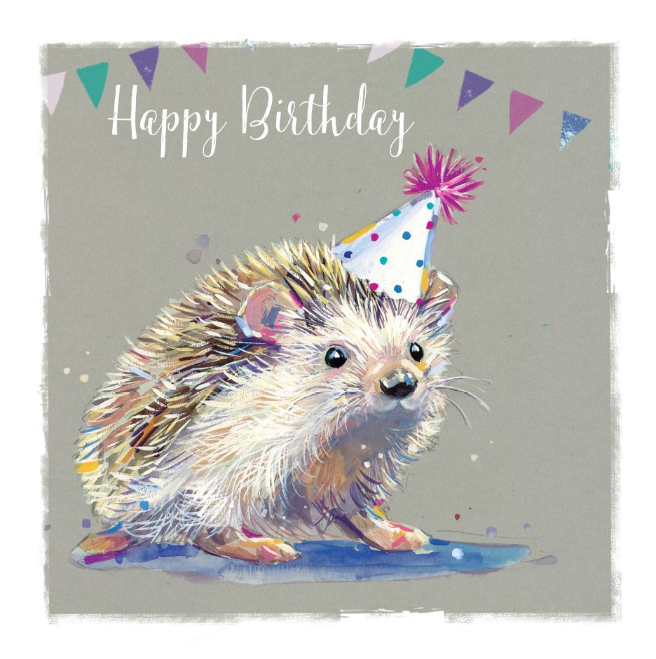 Birthday Card - Hedgehog - The Wildlife Ling Design | Sparkle